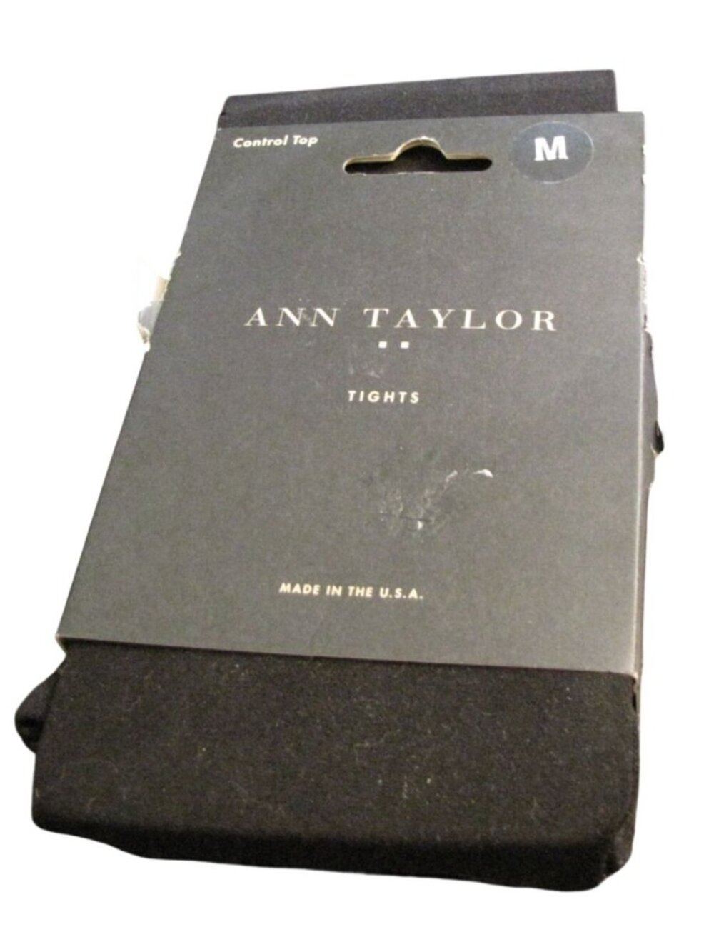 Ann Taylor M NEW Black Control Top Tights